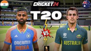 New India Without Rohit Sharma & Virat Kohli vs Australia Intense T20 Match - Cricket 24 - RtxVivek