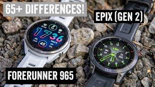 Garmin Forerunner 965 vs Epix: 65+ Differences Explained