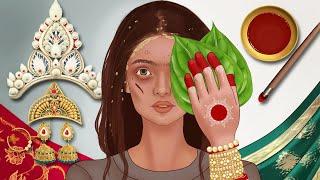 Traditional INDIAN Bride Makeup Animation // HOMELESS woman gets BRIDAL Makeover // ASMR