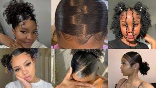 ~Cute Curly hairstyles //Watch me style my hair compilation 2024 #curlyhairstyles #compilation