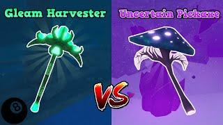 Gleam Harvester VS Uncertain Pickaxe! - Oaklands Roblox