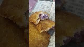 紫薯甘栗口味可樂餅 #全家便利店 #微波食品
