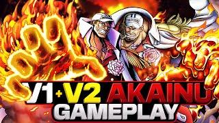 6 V1 + V2 Akainu Gameplay | One Piece Bounty Rush