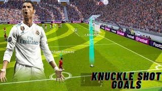 C. Ronaldo Amazing Knuckle Shot Goals | Pes 2021 Mobile How To Make Knuckle Testing Knuckle #Shorts