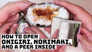 How to Open Onigiri, Riceball and Norimaki Perfectly