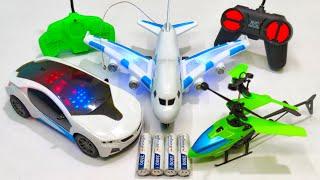 Radio Control Airbus A380 and Remote Control Racing Car Unboxing, helicopter, aeroplane, airplane, t