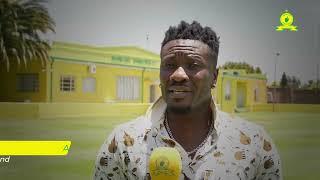 Asamoah Gyan visits Mamelodi Sundowns players ahead of CAF Champions League game against Al Hilal