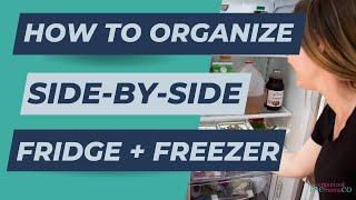 How To Organize A Side By Side Fridge