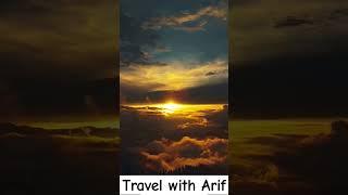 Travel with Me Arif ️️ ||beautiful Sunset || #sunset #sun #clouds #sky #shorts #subscribe#love