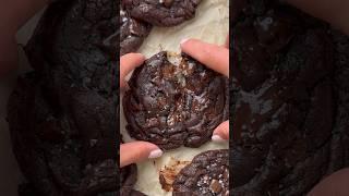 Fudgy One Bowl Vegan Double Chocolate Chip Cookies!!