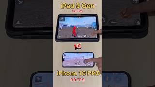 iPad 9 Gen  vs iPhone 16 PRO - FREEFIRE TEST #freefire #ipad #iphone16 #pocox6pro #90fps #shorts