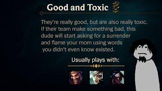 Toxicity Levels of League Players