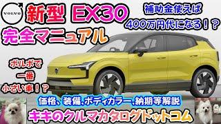 【新型車】ボルボ 新型 EX30 完全マニュアル！！2023年内に2000台販売目標！！ボルボの最新電気自動車！！日産アリアやトヨタbZ4xより安い！？