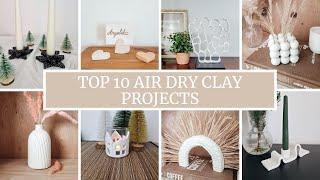 TOP 10 AIR DRY CLAY IDEAS - Aesthetic Home Decorations