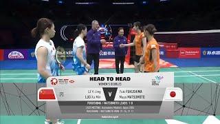 semifinal  : luo xu min/li yijing vs yuki fukushima/mayu matsumoto | china masters 2024