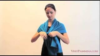 How To Wear A Pashmina Shawl - Style 02