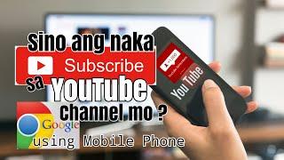 YouTube Channel Subscriber (using Mobile Phone)