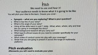 Pitch evaluation