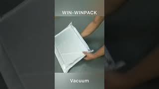 Mechanical structure as sleeve shrink wrapping machine with #vacuum function #shrinking #shorts