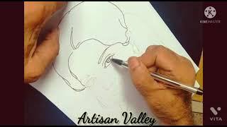 Sketch of rekha by artisan valley || artisan valley