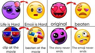 All New Geomeotry Dash Faces As Beaten Emojis MEGAMIX Compliation