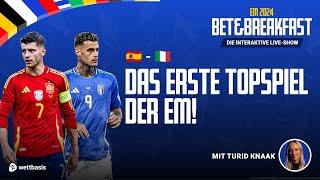 Live-Show: Spanien vs Italien mit Nationalspielerin Turid Knaak!️ EM 2024  BET&BREAKFAST ️