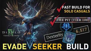 【The Evade Seeker】is the MOST BRAINDEAD build for SOLO CASUALS! Zoom T4 & Pit 100 viable! #s7