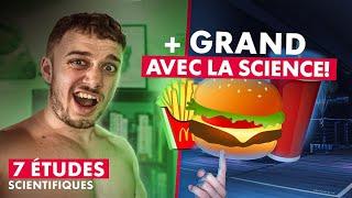 Scientifiquement devenir plus grand [7 études] avec son alimentation