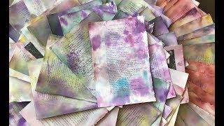 Dyeing Paper & Fabric With Used Alcohol Inks