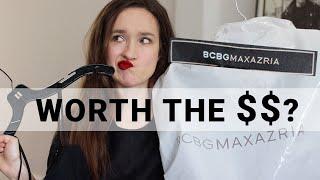 IS BCBGMAXAZRIA WORTH THE HIGH PRICE TAG? | REVIEW AND TRY ON | BCBGMAXAZRIA DRESSES