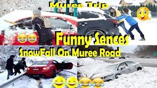 Murree Funny Snow Fall Sence 2020 | Icy Snowy Slippery Road accident 2020 By Green Pakistan