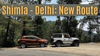 New Route from Shimla to Delhi| Shimla कि Traffic Jam से छुटकारा | motoring with kkm