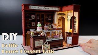 [4K] DIY Miniature Dollhouse Kit l Rolife Honey Dessert Talk   l 허니 디저트 토크 l 미니어처 miniature 쉽게 만들기