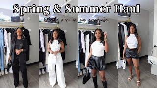 What's New In Stores | Zara H&M,TJ Maxx| Trying on hot new items for spring & summer + styling tips