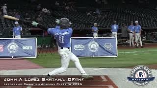 John A Lopez Santana Prospect Video, OF Inf, Leadeship Christian Academy Class of 2025, PG National