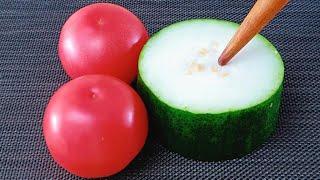 Tomato & Winter Melon : A Divine Pairing You Must Try ! Easy Flour Snack : More Flavorful Tasty