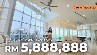 House Tour 90: RM5,888,888 Duplex Penthouse in KL w size of Bungalow! Infinity Pool | Sky Gym + Yoga