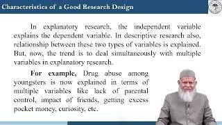 16. Characteristics of a Good Research Design