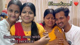 Prank on Mom | Surprising mom with Expensive Gold Necklace | Birthday celebration