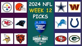 2024 NFL WEEK 12 GAME PICKS - FULL WEEK PREDICTIONS