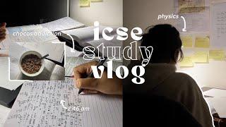 finals study vlog - icse boards | late night studying w/ lofi | needie