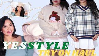 YESSTYLE TRY-ON HAUL (trendy clothing) + korean makeup & skincare | ShilaBui