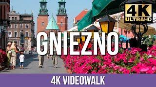 Walking in GNIEZNO 4K - Wirtualny Spacer po Gnieźnie - MIKI TRAVEL 4K Walking