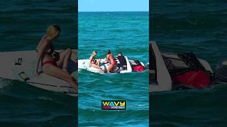 Small boat takes on too much water at Haulover! | Wavy Boats