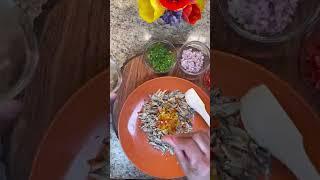 Crix & Sardine.  How to make no cook sardine .  Trini Style Sardine