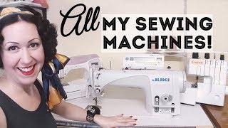 Meet ALL My Sewing Machines! Domestic, vintage and my new industrial!