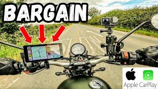 Bargain Motorcycle Smart Screen LAMTTO RC12 - Apple CarPlay - Android Auto - Dash Cams