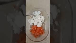 White cheese and tomato #asmr #satisfying #shorts