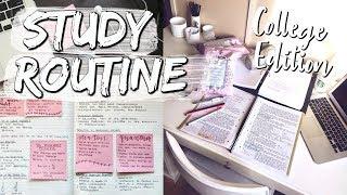 MY STUDY ROUTINE | study motivation for school & organization tips