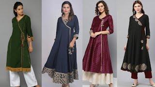 Latest 50 Types of Angrakha Kurta Designs | Angrakha Style Dresses | Angrakha Style kurti 2023 |